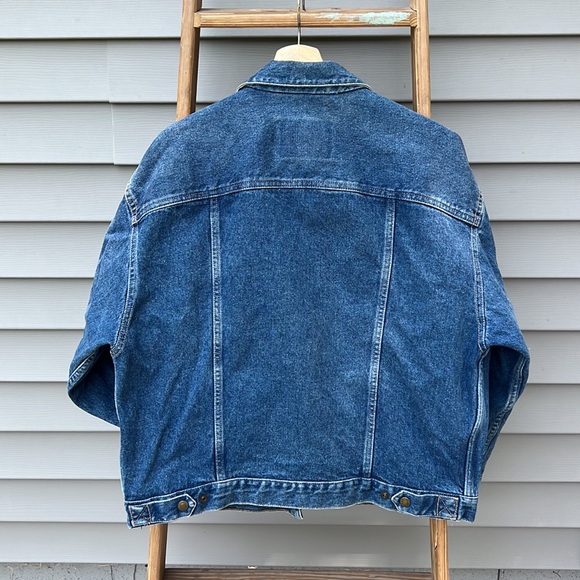 •vintage• Calvin Klein Jeans Co. faded twilled cotton denim 5 pocket jacket - Picture 6 of 6